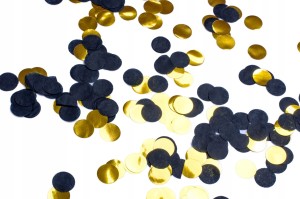 Konfetti dekoracyjne Celebrate czarnei  złote 20g