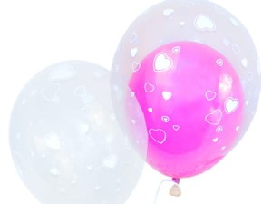 Balony clear przeźroczyste nadruk ślubny