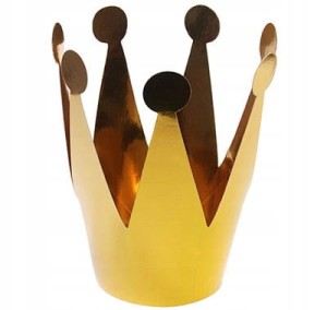 Korona party złota 3 szt