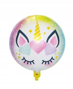 Balon foliowy,  jednorożec, 45cm.
