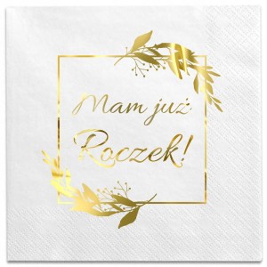 Serwetki Białe Mam Już Roczek