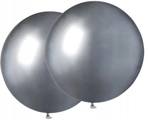 Balony chromowane shiny glossy srebrne chrom