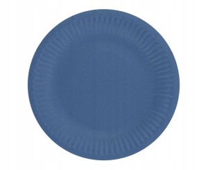 Talerzyki papierowe granatowe 18cm 6szt
