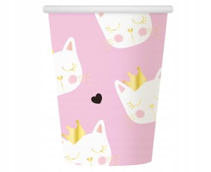 Kubeczki papierowe kotek 6 szt