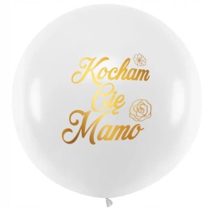 Balon okrągły Kocham Cię Mamo  45 cm