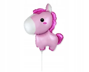 Balon foliowy różowy konik