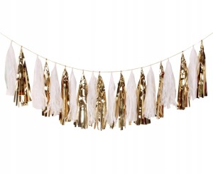 Girlanda frędzelki złota
