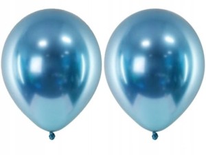 Balony chromowane Glossy niebieskie 20x