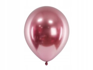 Balony Glossy chromowane różowe złoto  20szt