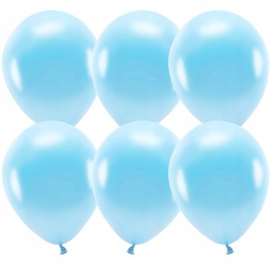 Balony błękitne metalizowane niebieskie 5 cali 40x