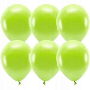 Balony pistacjowe j.zielone metaliczne 5 cali 40 szt