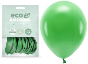 Balony Eco pastelowe zielona trawa  10szt