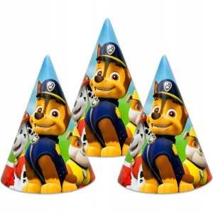 Czapeczki papierowe Psi Paw Patrol  6szt