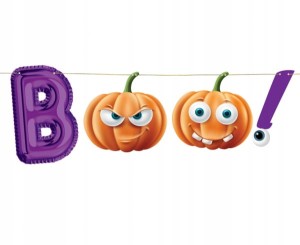 Girlanda papierowa Dynie Boo Halloween 150cm