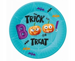 Talerzyki papierowe Dynie Boo Halloween 6x
