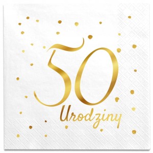Serwetki urodzinowe 50 urodziny