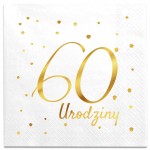 Serwetki urodzinowe 60 urodziny