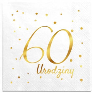 Serwetki urodzinowe 60 urodziny