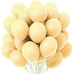 Balony wanilia kremowe pastelowe  50szt cream