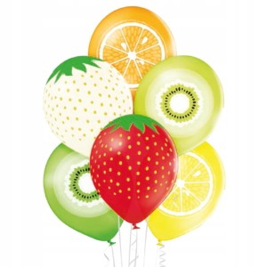 Balony Fruits owoce 6 sztszt