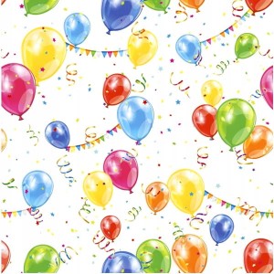 Serwetki papierowe baloniki z girlandami 20szt