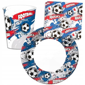 Zestaw urodzinowy, talerzyki, kubeczki, serwetki.