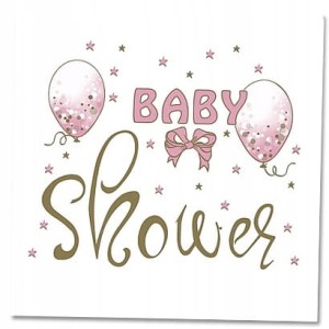 Serwetki papierowe 33x33 "Baby shower pink 20 szt.