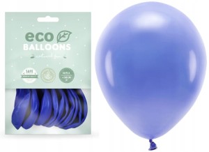Balony Eco pastelowe ultramaryna 10 szt