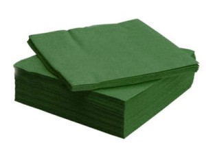 Serwetki trójwarstwowe zielone 20 szt.
