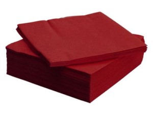 Serwetki trójwarstwowe bordowe 20 szt.