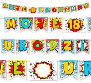 Baner urodzinowy Moje 1 2 3 4 5 6 7 8 9 Urodziny