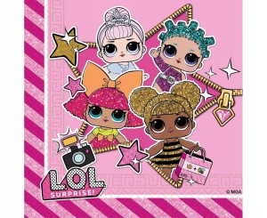 Serwetki papierowe LOL SURPRISE = 20 szt.