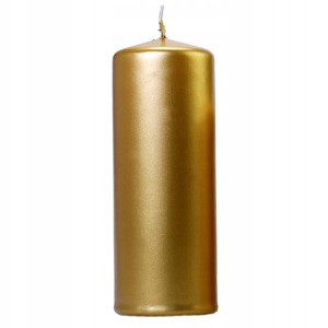 Świeca komunijna klubowa metaliczna złota