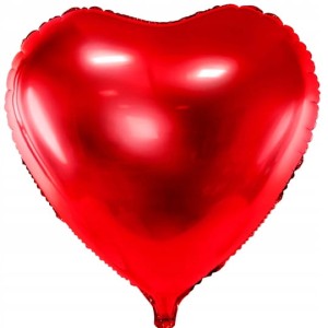 Balon foliowy serce czerwone 61cm