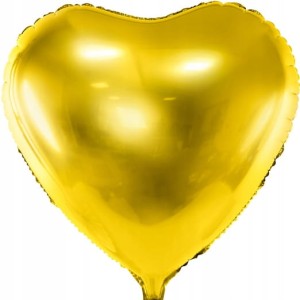 Balon foliowy serce złoty