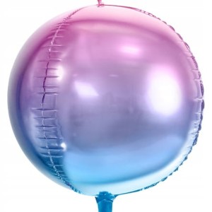 Balon foliowy kula ombre fioletowo niebieski