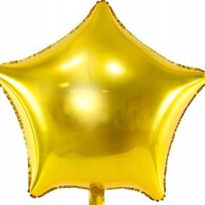 Balon foliowy gwiazda złota 48cm
