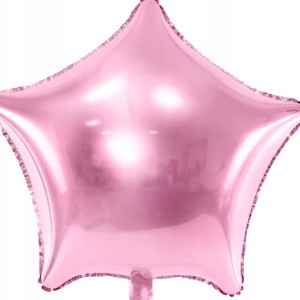 Balon foliowy gwiazda jasno różowa 48cm