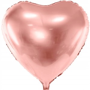 Balon foliowy serce różowo złote 45cm