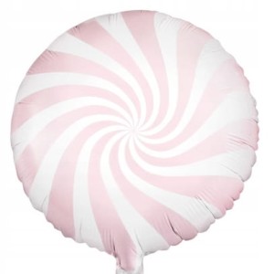 Balon foliowy cukierek  jasno różowy