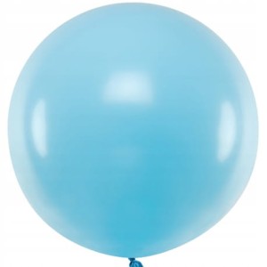 Balon pastel okrągły niebieski 100 cm