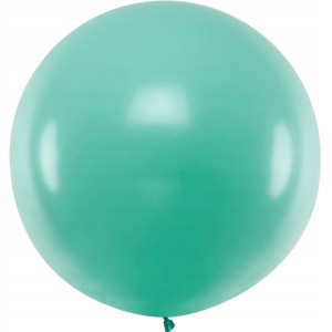 Balon okrągły pastelowy zielony 100 cm
