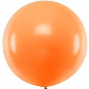 Balon pastel okrągły pomarańczowy 100 cm