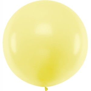 Balon okrągły jasno żółty100 cm