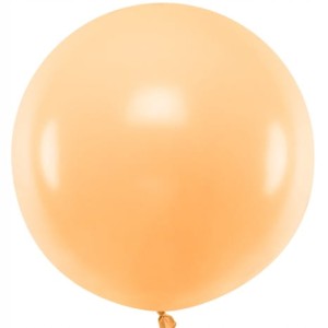 Balon okrągły brzoskwiniowy pomarańczowy 60 cm