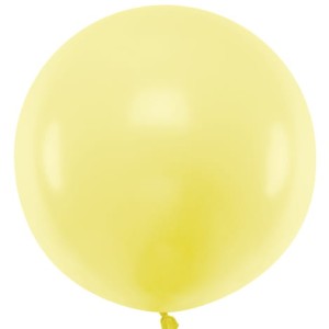 Balon kula jasno żółty  60cm