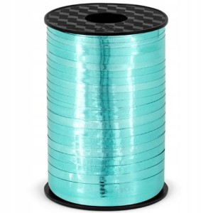 Wstążka metaliczna turkusowa  225m