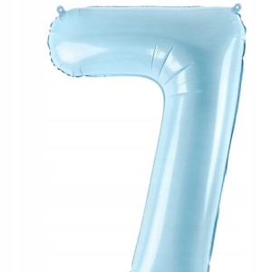 Balon foliowy cyfra 5, jasnoniebiesk 86 cm