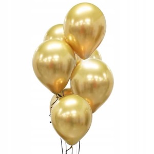 Balony platynowe złote lateksowe 7x