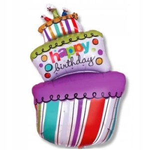 Balon foliowy tort urodzinowy